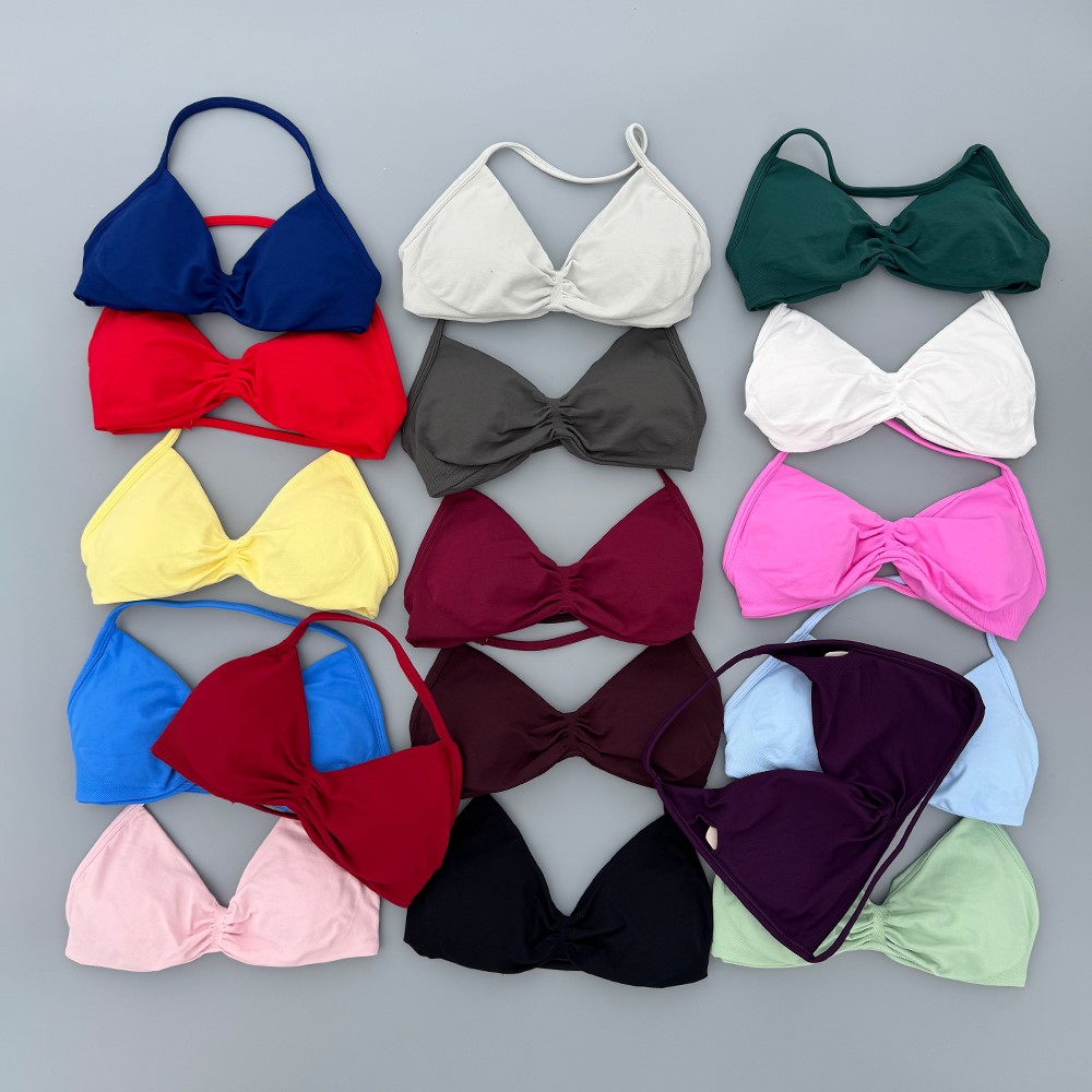 Minimizer Bra Women - Strappy Bra Gym Top Women High