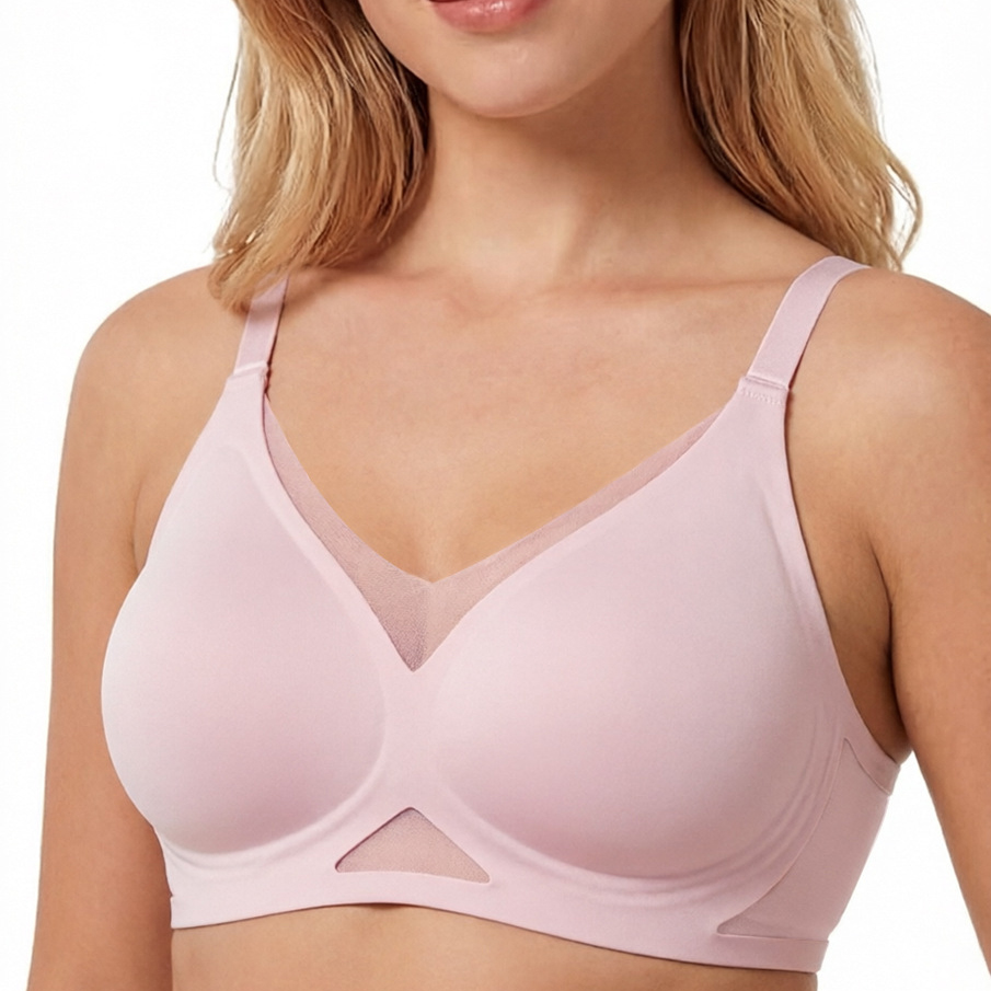 Women's Seamless Wire-Free Bra - Sheer Mesh Bra recension och pris