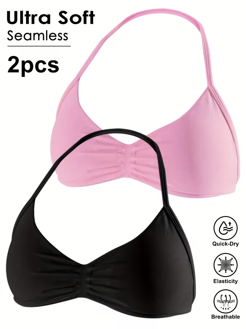 2pcs Seamless Sexy Open Back G - Minimizer Bra Women recension och pris