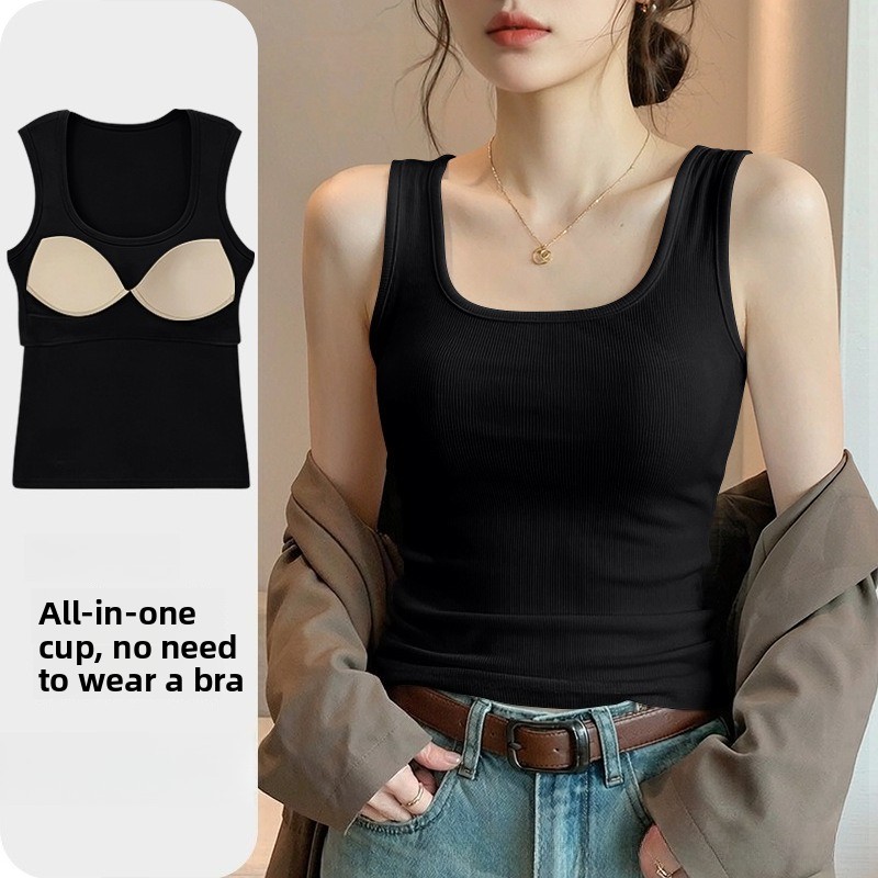 New Seamless Built-in Bra Tank - T Shirt Bra Seamless recension och pris