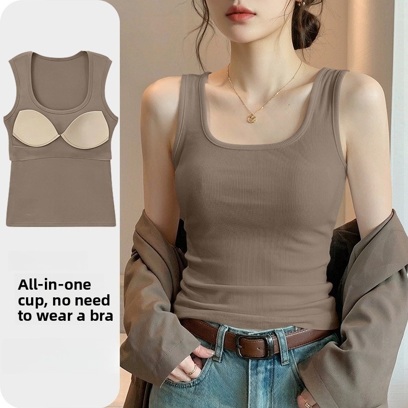 New Seamless Built-in Bra Tank - T Shirt Bra Seamless recension och pris